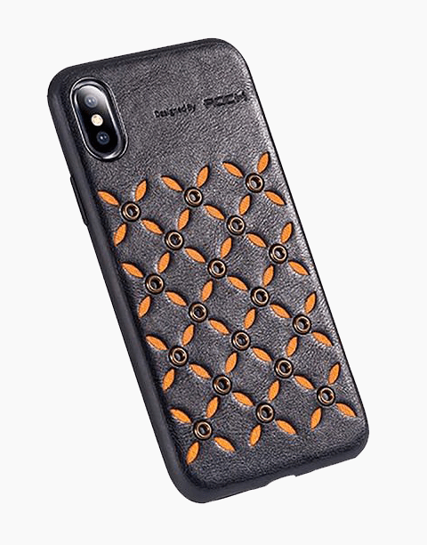Origin Series By Rock Slim Leather Case for iPhone Xs Max Black