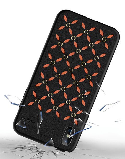 Origin Series By Rock Slim Leather Case for iPhone Xs Max Black