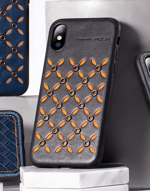 Origin Series By Rock Slim Leather Case for iPhone Xs Max Black