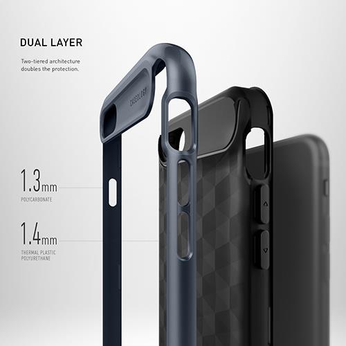 iPhone 7 Caseology Parallax Black / Deep Blue