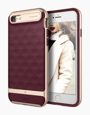 iPhone 7 Caseology Parallax Burgundy / Frame Gold