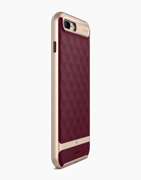iPhone 7 Plus Caseology Parallax Burgundy / Frame Gold