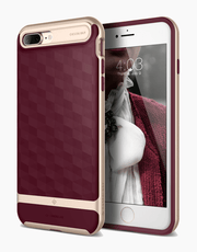 iPhone 7 Plus Caseology Parallax Burgundy / Frame Gold