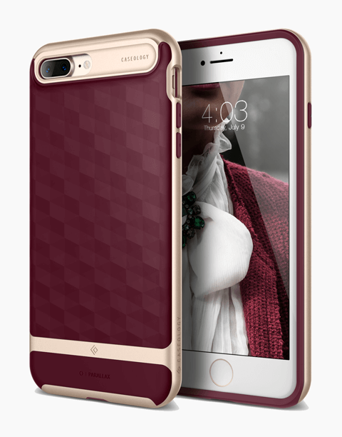 iPhone 7 Plus Caseology Parallax Burgundy / Frame Gold