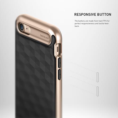 iPhone 7 Caseology Parallax Black / Frame Gold