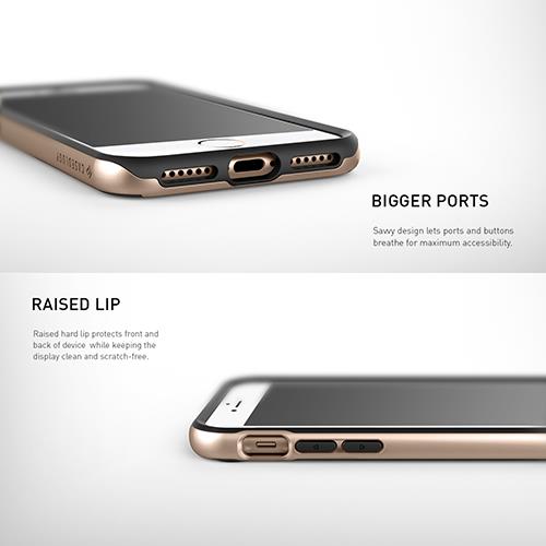 iPhone 7 Caseology Parallax Black / Frame Gold