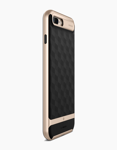 iPhone 7 Plus Caseology Parallax Black / Frame Gold