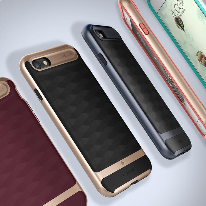 iPhone 7 Caseology Parallax Black / Frame Gold