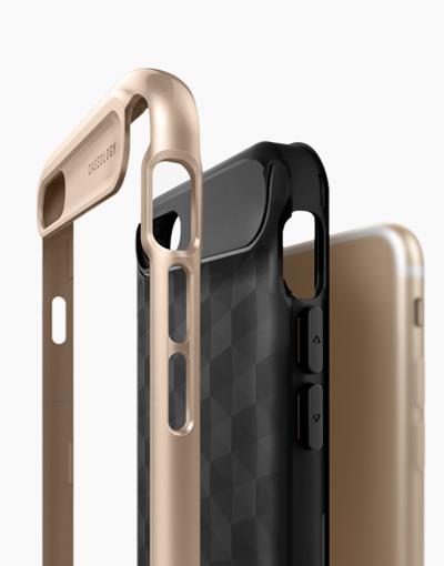 iPhone 7 Caseology Parallax Black / Frame Gold