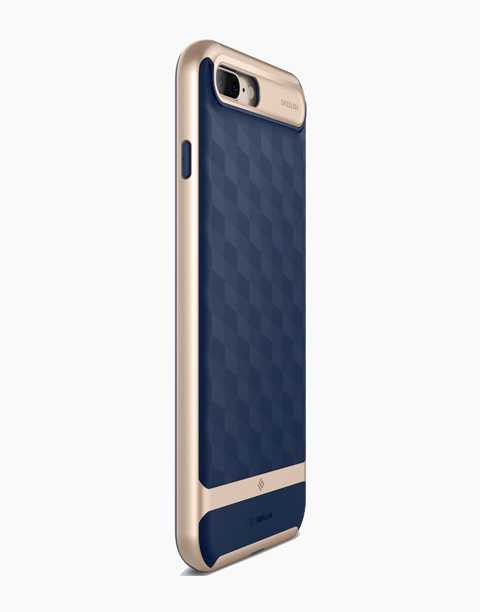 iPhone 7 Plus Caseology Parallax Navy Blue / Frame Gold