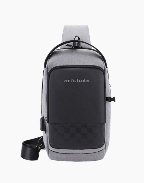 ARCTIC HUNTER Waterproof Men Chest Bag Gray