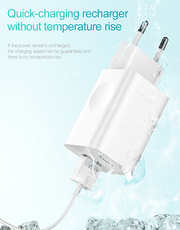 Baseus 24W Quick Charge 3.0 USB Charger AC Adapter White