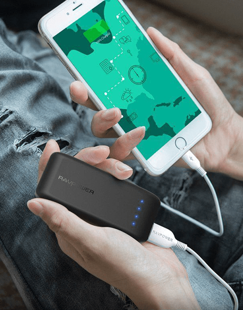 6700mAh Power Bank By Ravpower with iSmart Technology light Weight | Black