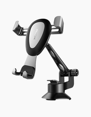 Gravity By Rock High Quality Metal Car Phone Holder Silver