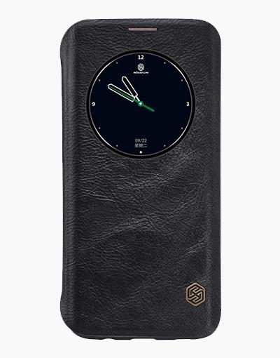 S7 Edge Qin Leather Black