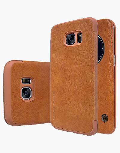 S7 Edge Qin Leather Brown