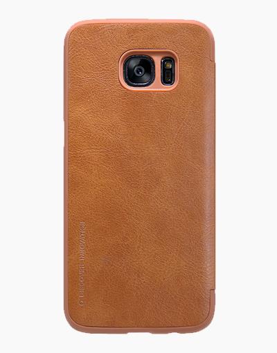 S7 Edge Qin Leather Brown
