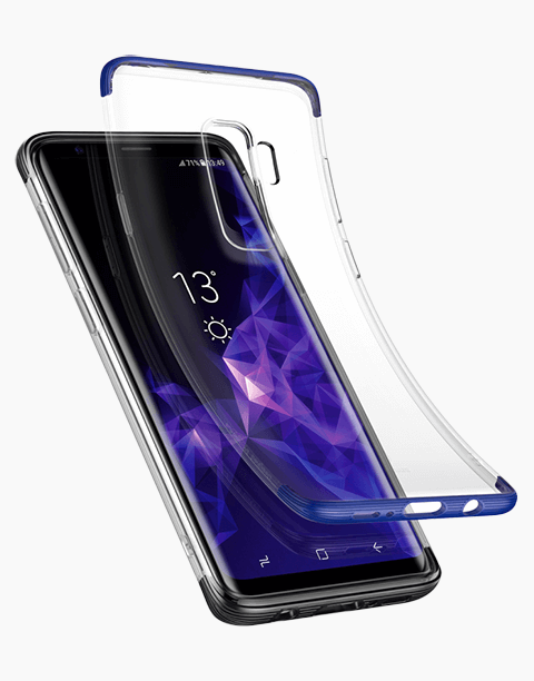 Armor Series By Baseus Safety Flexible TPU Case For S9 Plus Blue
