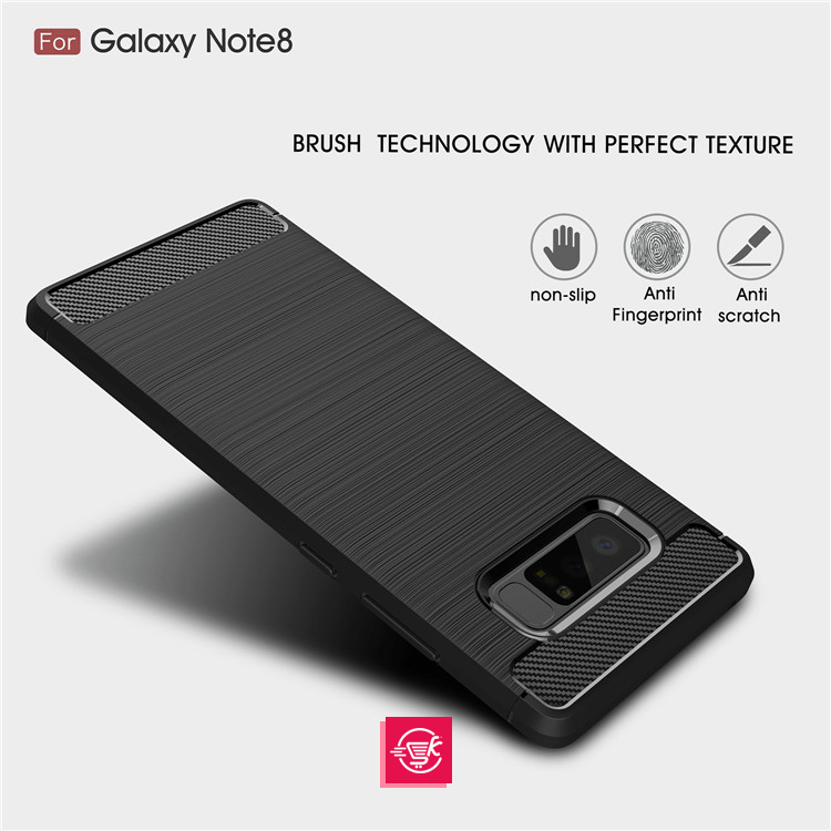 Armor By iPaky Slim Case Anti-fingerprint &amp; Anti-shocks For Note 8 – Black