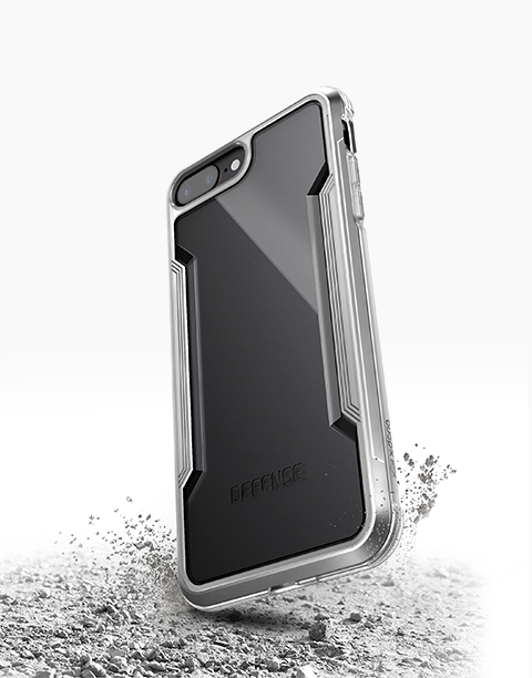 Defense Shield By X-Doria iPhone 7P | 8P Anti Shocks Case Up To 3M – T/Silver