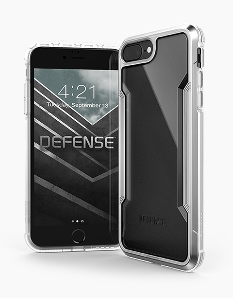 Defense Shield By X-Doria iPhone 7P | 8P Anti Shocks Case Up To 3M – T/Silver