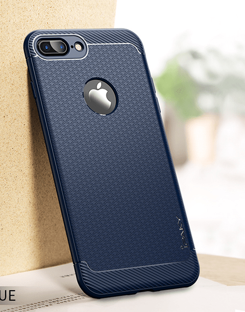 Simple Series By iPaky Slim Anti-shock Case For iPhone 7P|8P – Blue