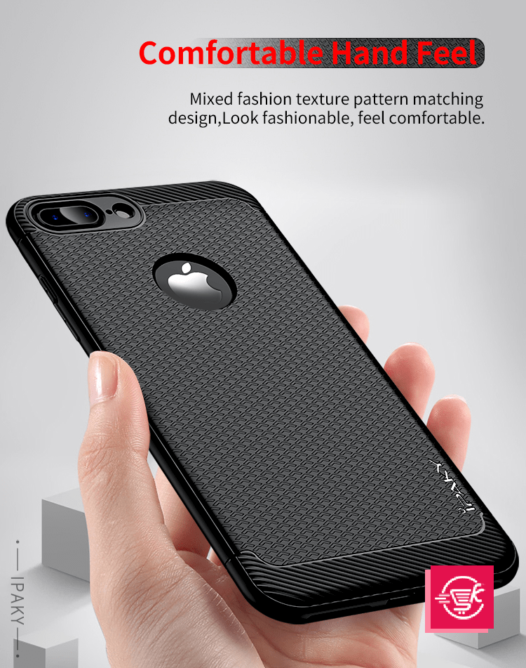 Simple Series By iPaky Slim Anti-shock Case For iPhone 7P|8P – Red