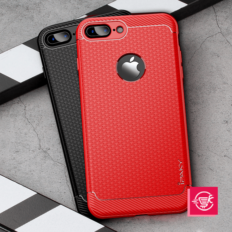 Simple Series By iPaky Slim Anti-shock Case For iPhone 7P|8P – Red