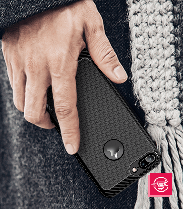Simple Series By iPaky Slim Anti-shock Case For iPhone 7P|8P – Red