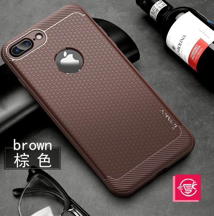 Simple Series By iPaky Slim Anti-shock Case For iPhone 7P|8P – Brown