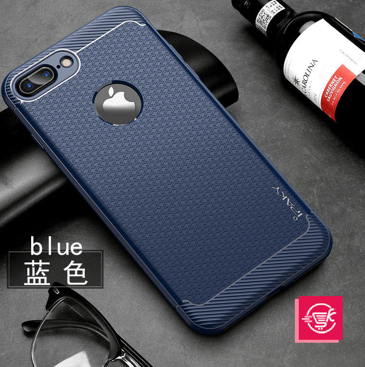Simple Series By iPaky Slim Anti-shock Case For iPhone 7P|8P – Blue