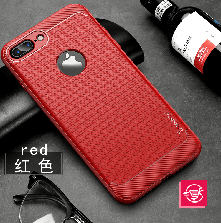 Simple Series By iPaky Slim Anti-shock Case For iPhone 7P|8P – Red