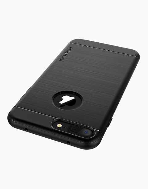 Slim and flexible black case for iPhone 7 Plus from VRS Design, showcasing a sleek, protective design.