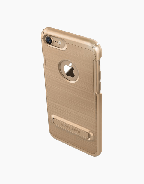 Smartkoshk Simpli Lite Series slim iPhone 7 case in gold, designed by VRS Design, with a smooth finish and precise cutouts.