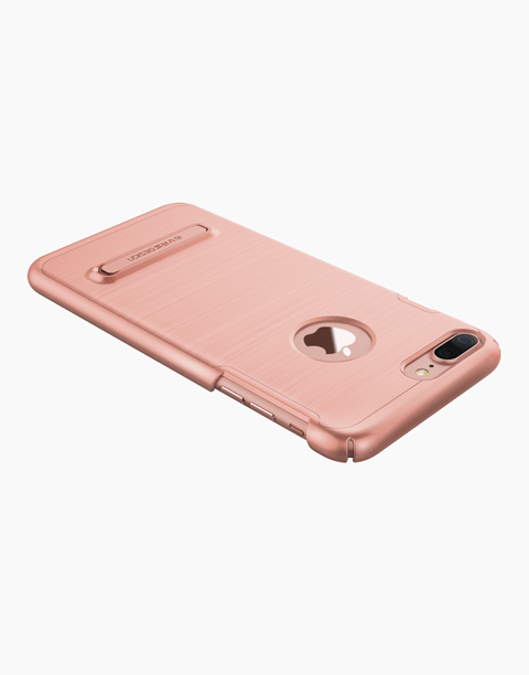Smartkoshk Simpli Lite Series slim rose gold case for iPhone 7 Plus, showing the sleek, lightweight design with precise cutouts.