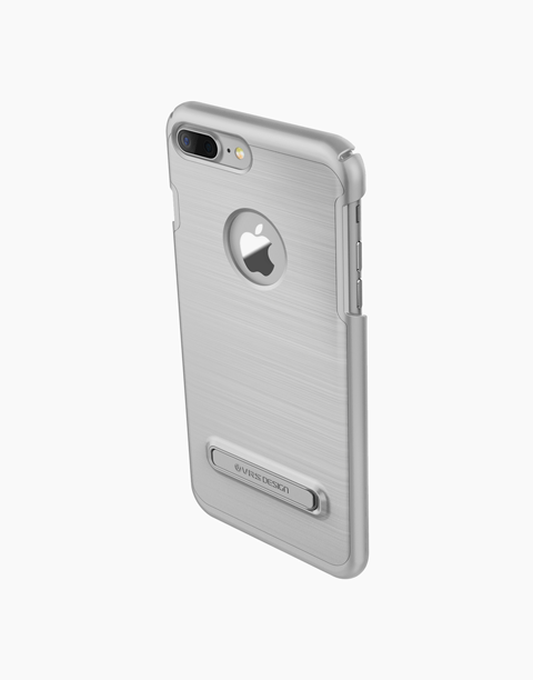 Slim Silver iPhone 7 Plus case from VRS Design Simpli Lite Series by Smartkoshk, showing the sleek protective cover.