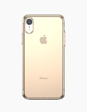 Simplicity By Baseus Slim Transparent Soft Clear TPU iPhone XR Gold