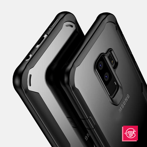 Bumper TPU By iPaky Transparent Protective Case For Galaxy S9 – Black