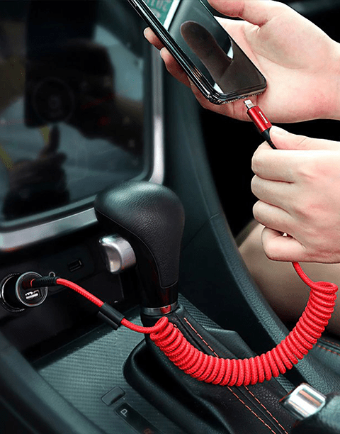 Fish Eye By Baseus Flexible Anti-Cut lightning Cable 1M Red