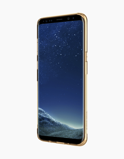 Nillkin Nature Series Clear Soft TPU Cover Ultra Thin For Galaxy S8 Plus - Gold