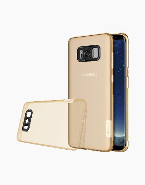 Nillkin Nature Series Clear Soft TPU Cover Ultra Thin For Galaxy S8 Plus - Gold