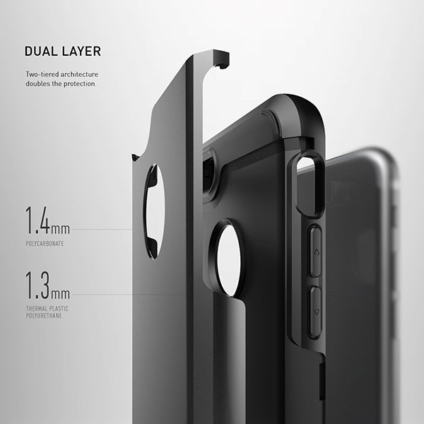 iPhone 7 Caseology Titan Series Heavy Duty Protection Defense Shield Gunmetal / Black