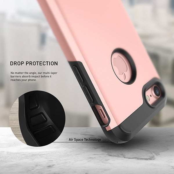 iPhone 7 Caseology Titan Series Heavy Duty Protection Defense Shield Rose Gold / Black