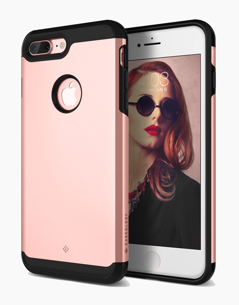 iPhone 7 Plus Caseology Titan Series Heavy Duty Protection Defense Shield Rose Gold / Black