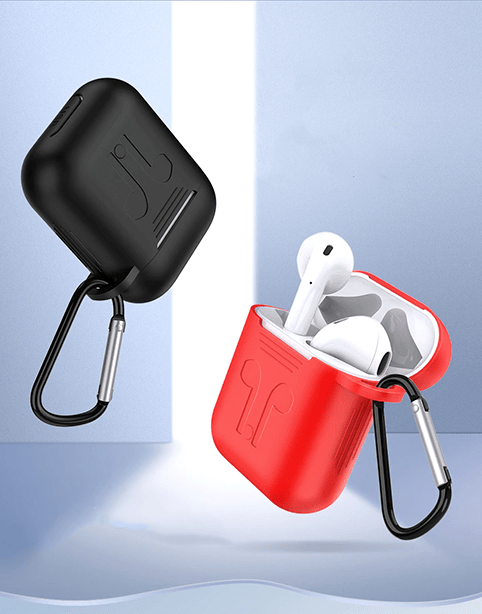 Ugreen AirPods Silicon Case Anti-Shocks + Strip + Hook Red