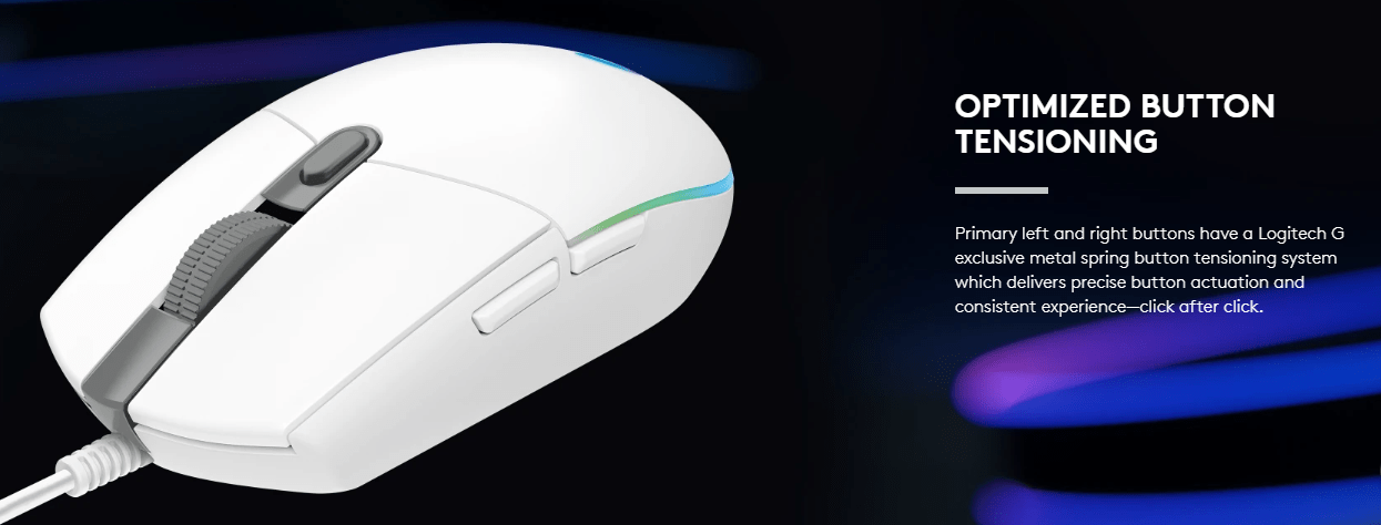 LOGITECH G102 LIGHTSYNC Gaming Mouse - BLACK - EER