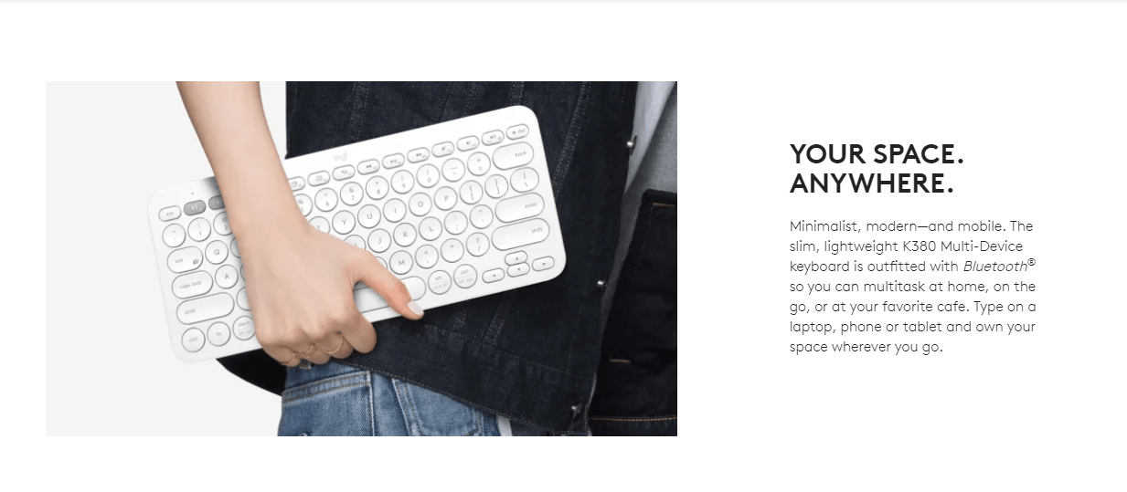 Logitech K380 Multi-Device Bluetooth(R) Keyboard-DARK GREY-ARA (102)-BT-N/A-INTNL