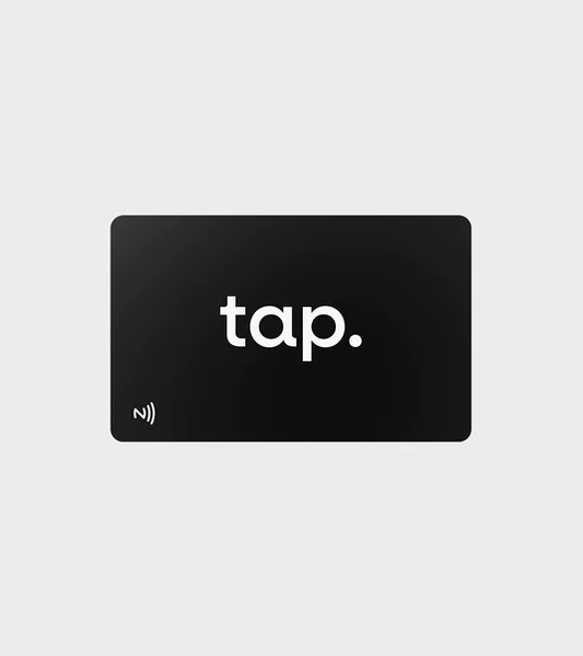 Tap NFC Business Card - Share Everything With A Tap - Black