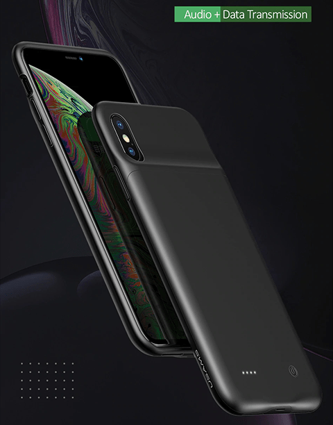 Usams 4000mAh Power Bank Case for iPhone Xs Max , Ultra Slim External Backup Battery