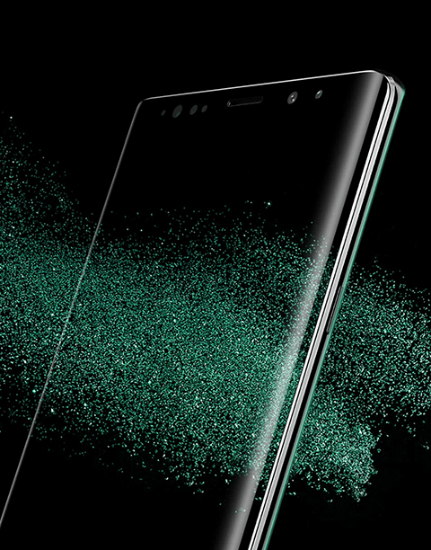 Usams 0.3mm Full Tempered Glass Screen Protector For Note 9 Black